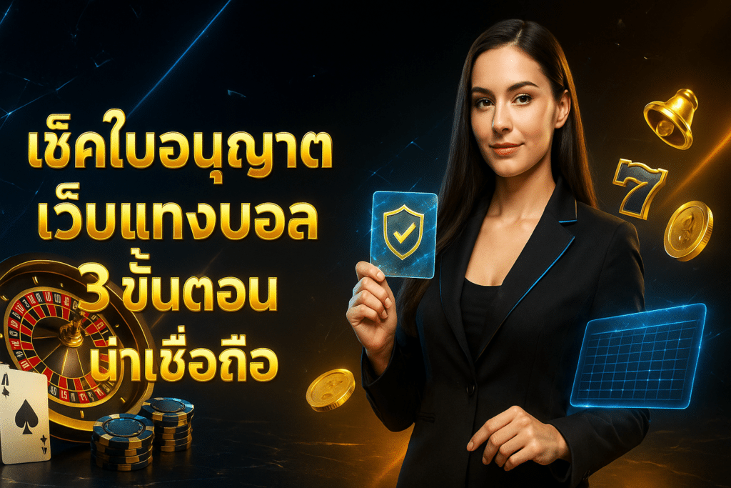 เช็คใบอนุญาต เว็บแทงบอล
